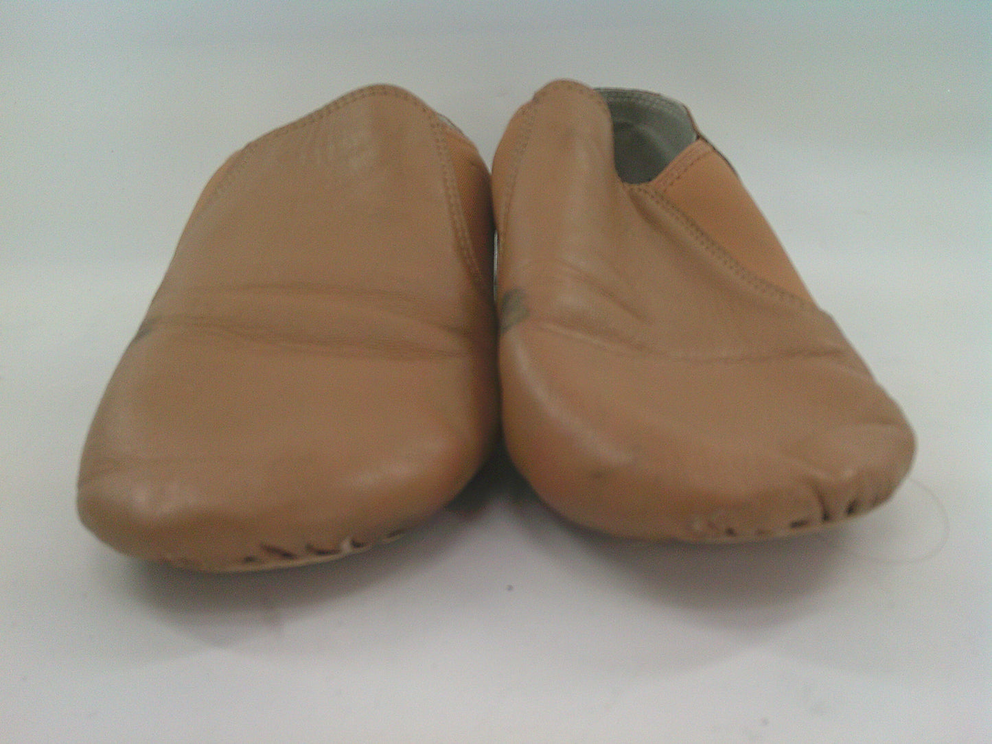 Pre-Owned Jazz Shoes Dance Class Adult 11W  Leather Slip On