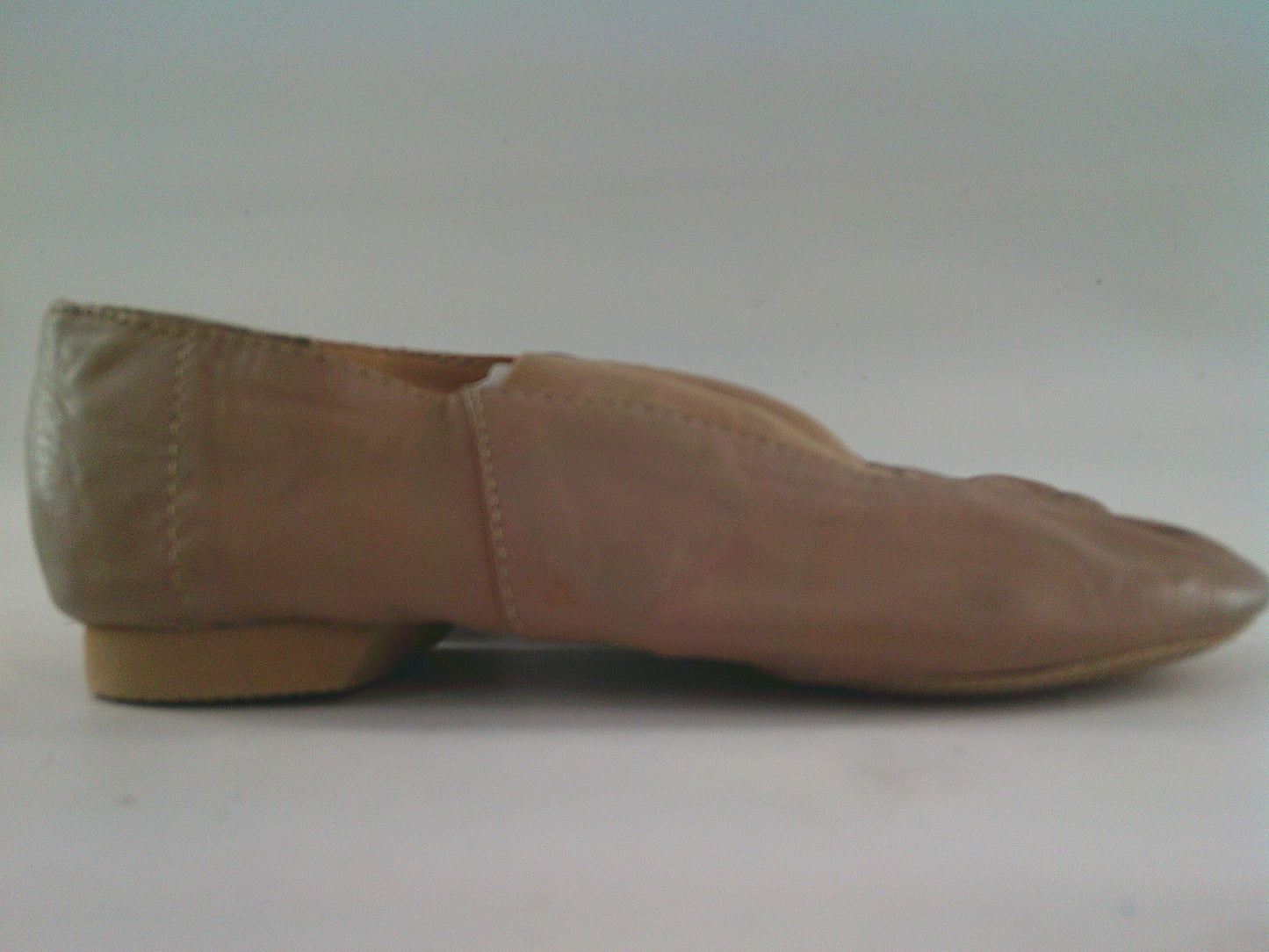 Pre-Owned Jazz Shoes Dancing Fair Big Kid 1M Top Elastic Leather Slip On