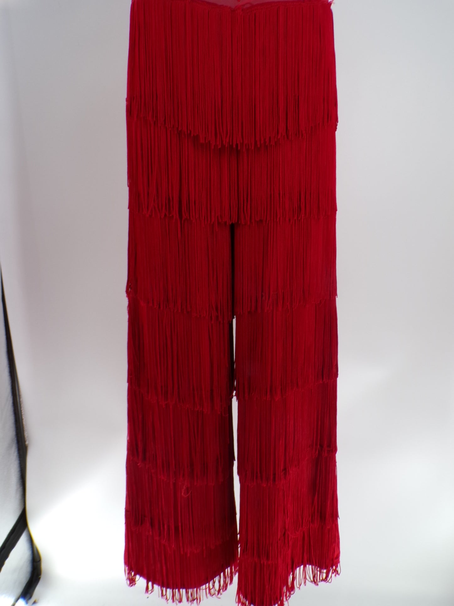Pre-Owned Costume AWCT  24022 Med-Lar Child Red Fringe Jazz Tap Sequins/Rhinestones
