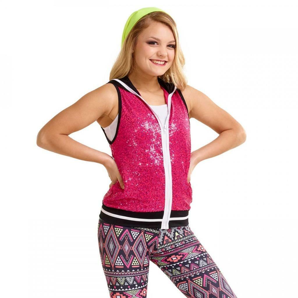 Pre-Owned Costume Curtain Call  J5277 Small Adult Hot Pink  Jazz