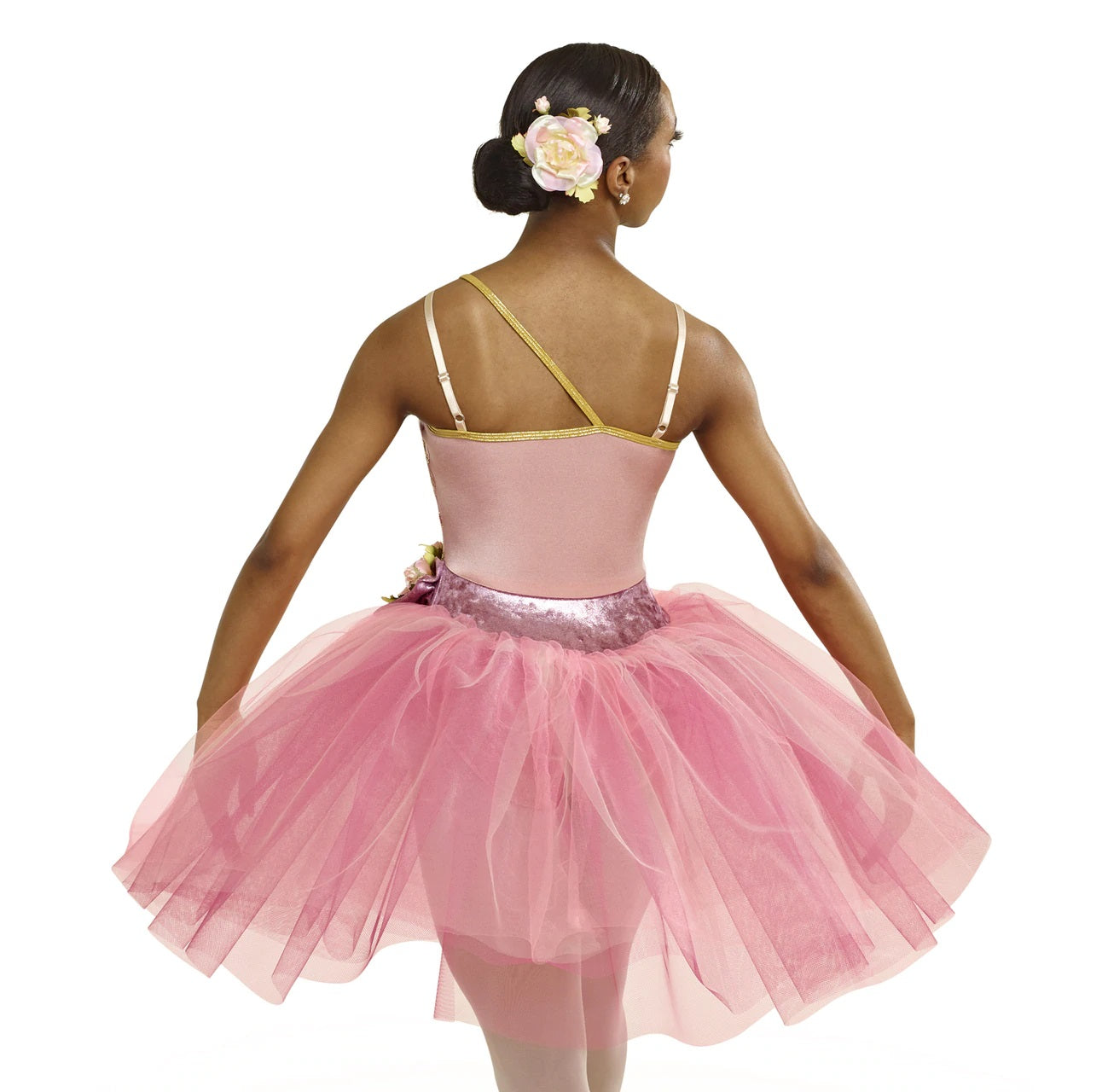 Pre-Owned Costume Curtain Call  C224 Medium Adult Pink Tutu Ballet Sequin