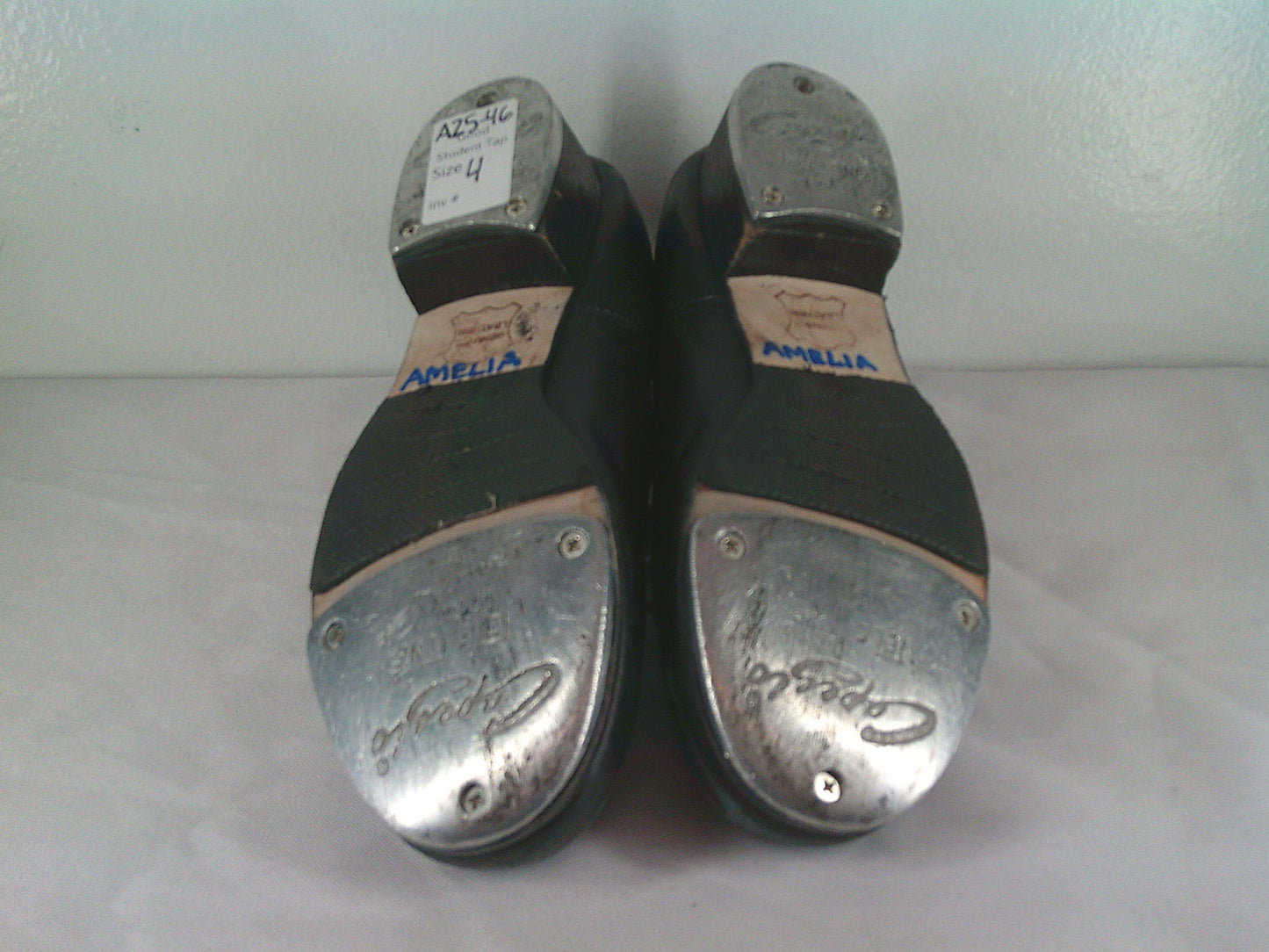 Pre-Owned Black Shoes Capezio Youth 4M Oxford  Lace Up Full Sole