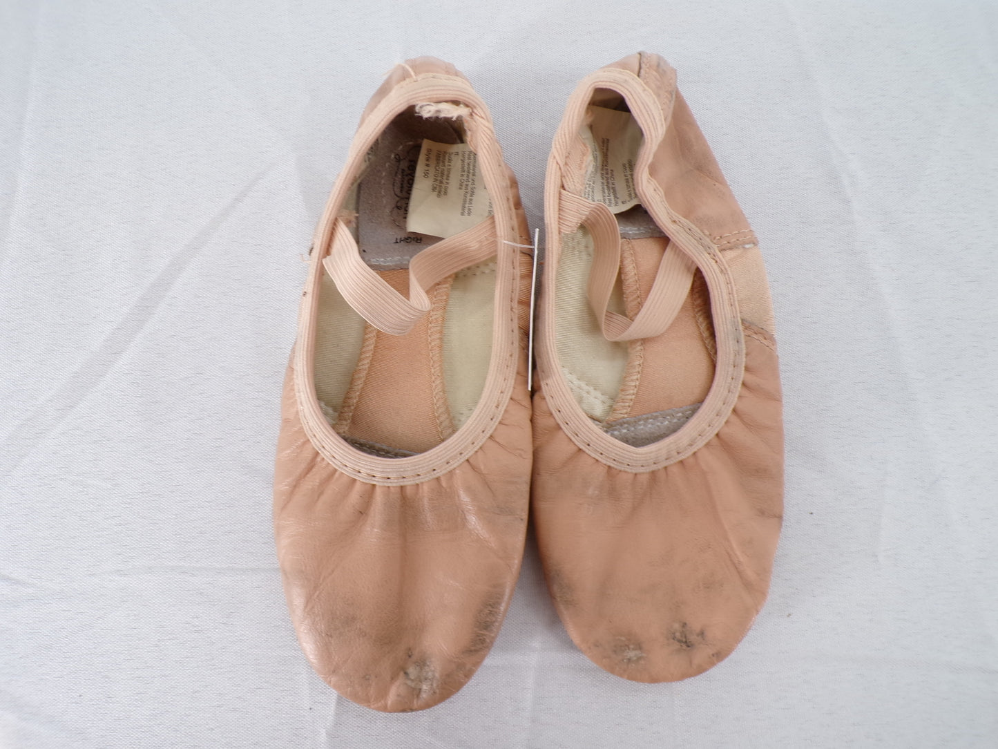 Pre-Owned Ballet Shoes Revolution Big Kid 3M Pull On Leather Single Strap Full Sole
