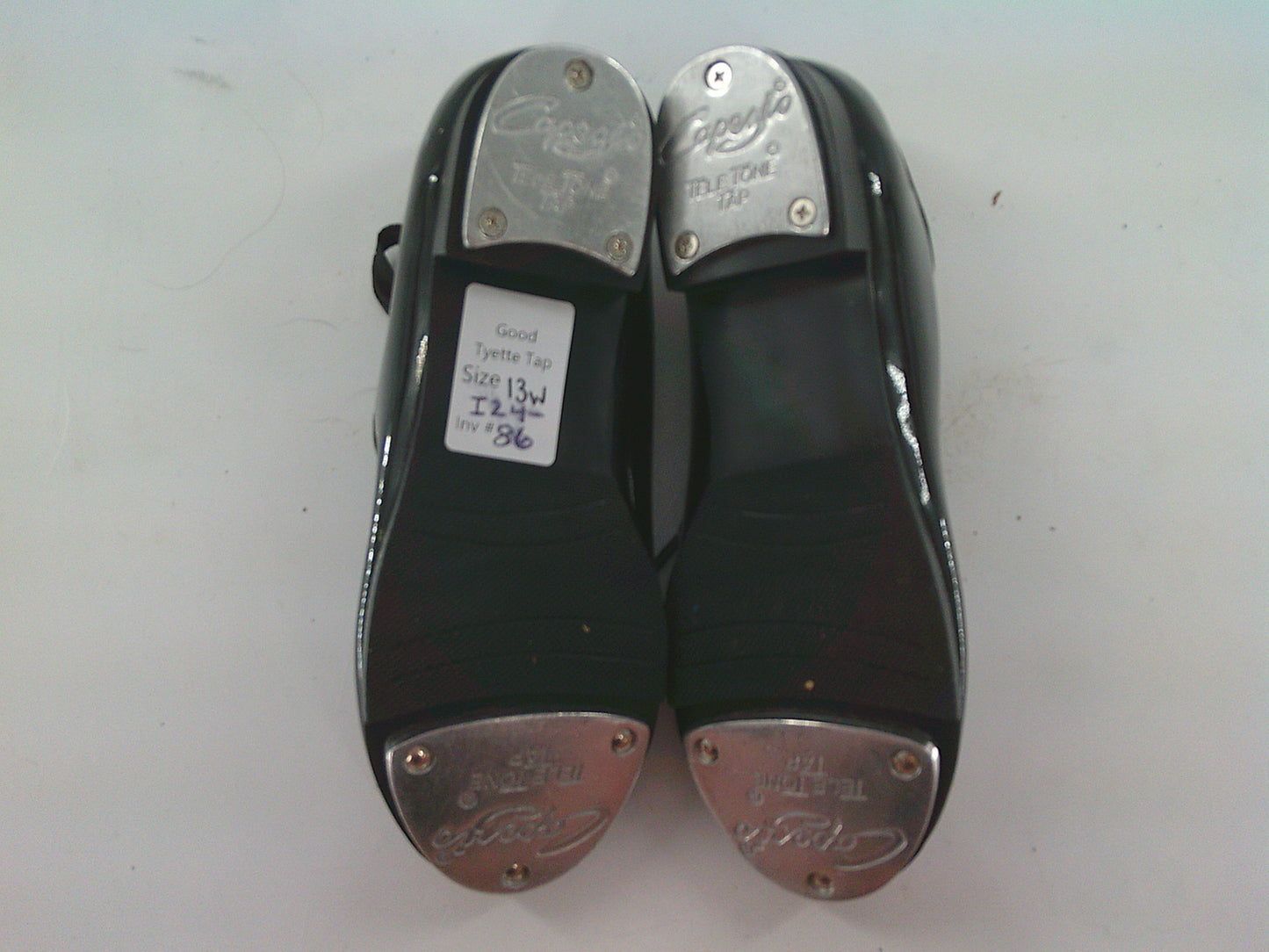Pre-Owned Tap Shoes Capezio Little Kid 13W Tyette Man Made Ribbon & Elastic Student