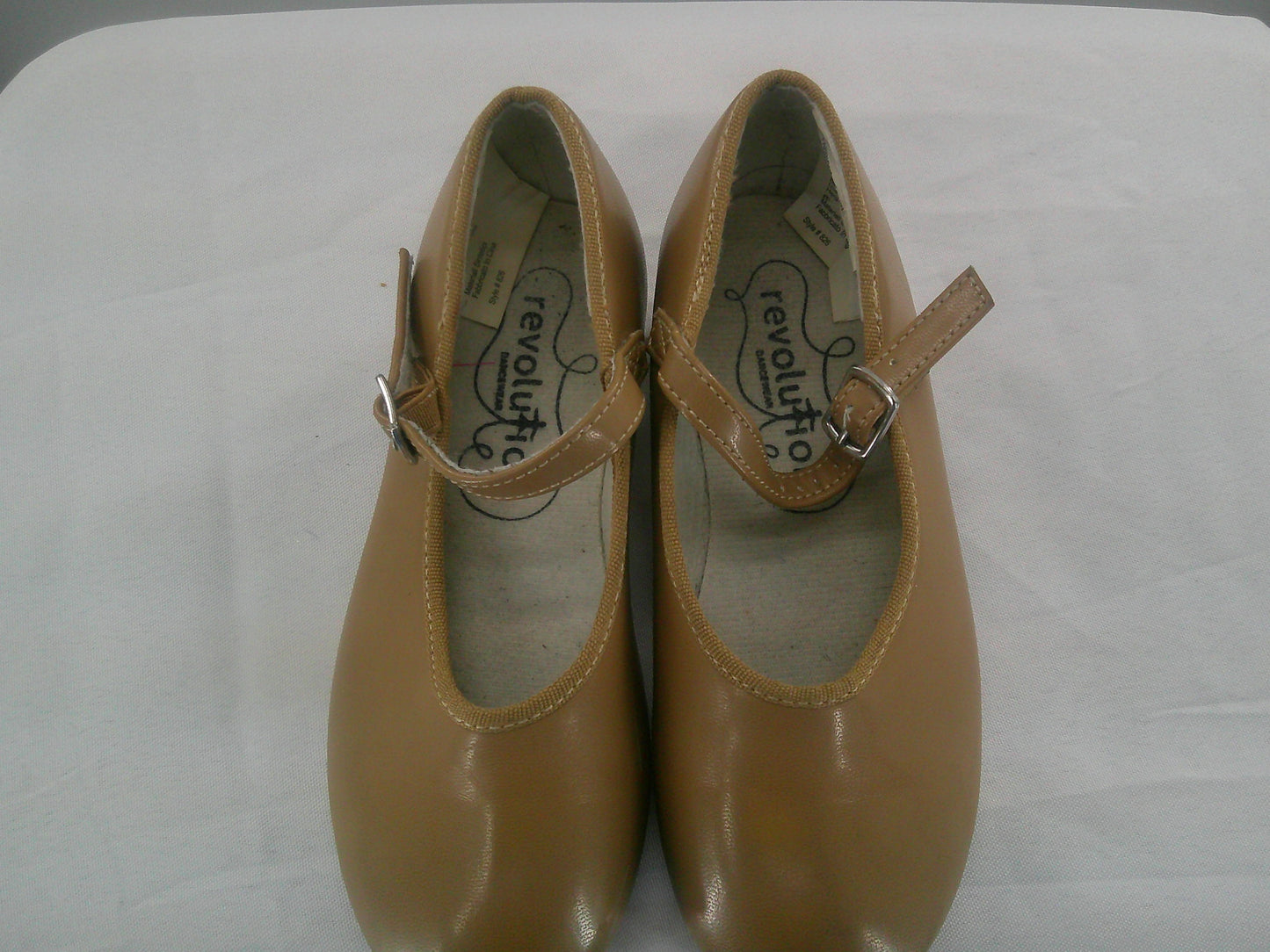 Pre-Owned Tap Shoes Revolution Kids 2M Mary Jane Leather Buckle Student