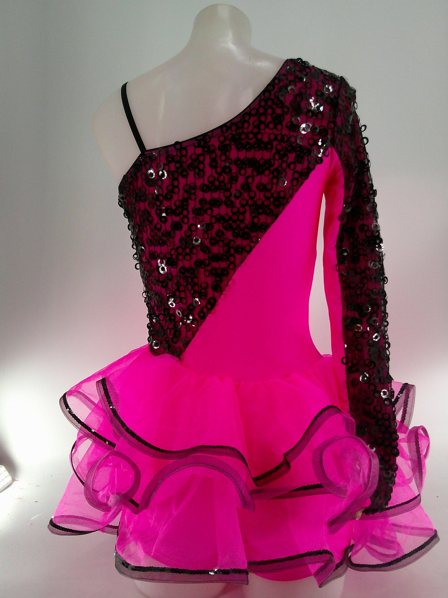 Pre-Owned Costume Revolution  RC18555 Small Adult Pink Dress Jazz Sequin