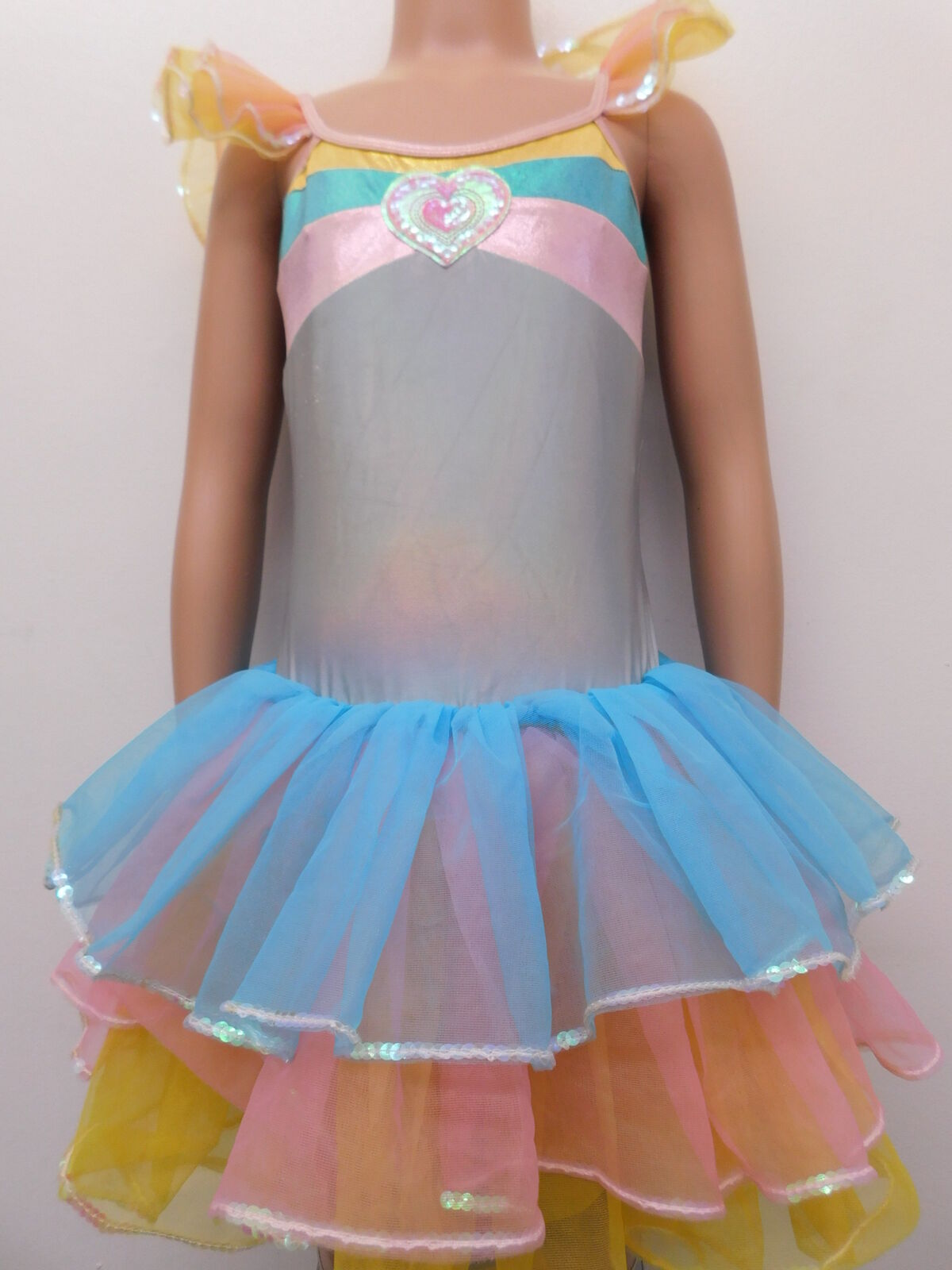 Pre-Owned Costume Curtain Call  E2205 Medium Child Multi Color  Jazz