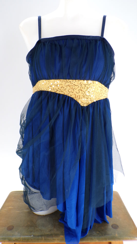 Pre-Owned Costume Curtain Call  R230 Medium Adult Royal Blue  Contemporary