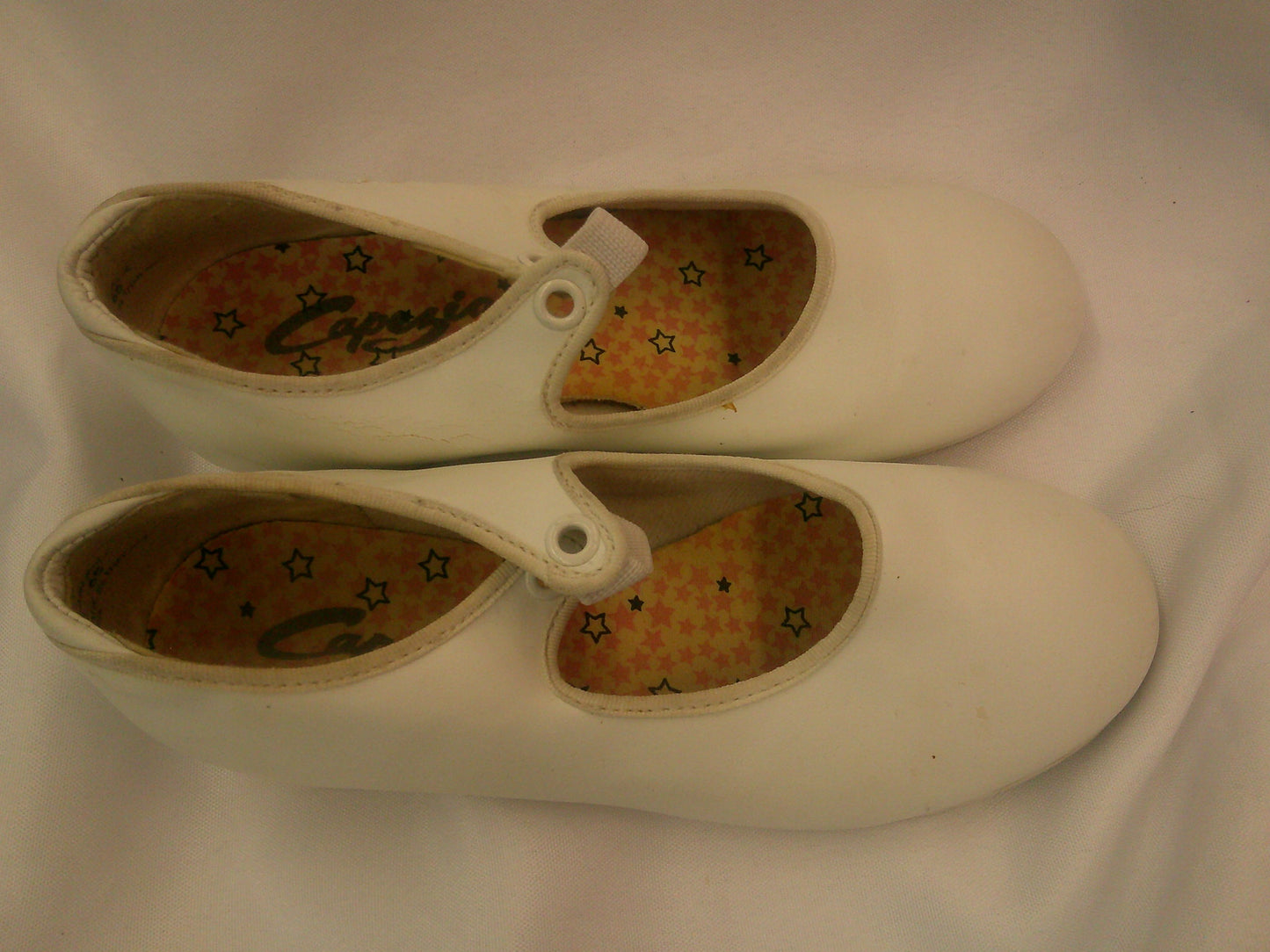 Pre-Owned Tap Shoes Capezio Girls 1M Tyette Man Made Elastic Student