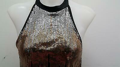Pre-Owned Costume Gallery  16380 Large Child Metallic Dress Jazz Sequin