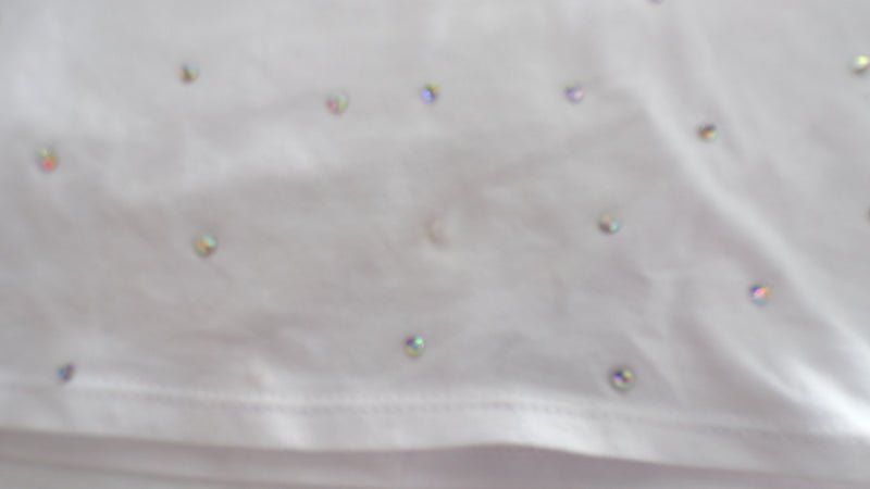 Pre-Owned Crop Top Balera  PT9424 Large Child White  Hip Hop Jazz