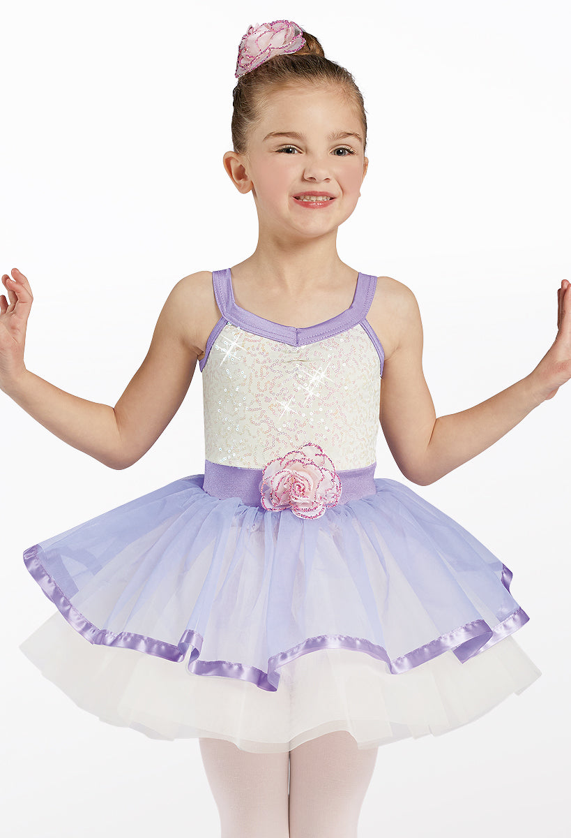 Pre-Owned Costume Weissman  13182 Medium Child Lavender Tutu Dress Ballet Sequin (Copy)