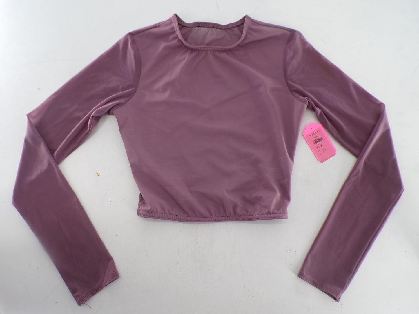 Pre-Owned Crop Top No Tag   Medium Adult Mauve  Jazz Cheer
