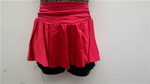 Pre-Owned Costume Small Adult Red Curtain Call E1245 Jazz Tap Musical Theater Dress Sequin Ruffles