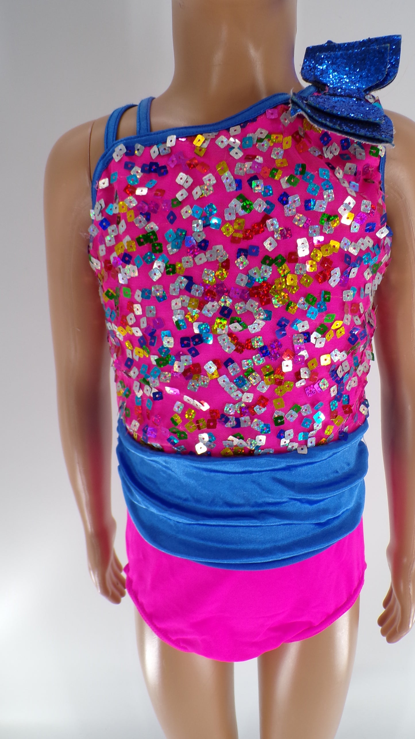 Pre-Owned Costume Weissman  10735 Intermediate Child Multiple Colors  Jazz