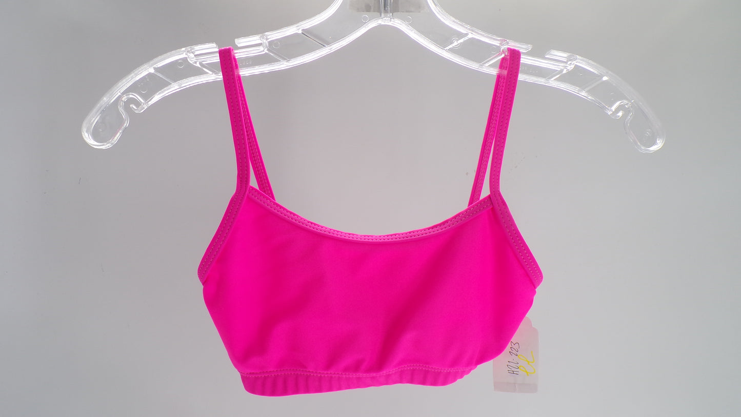Pre-Owned Sports Bra Curtain Call  J4575 Large Child Hot Pink  Jazz