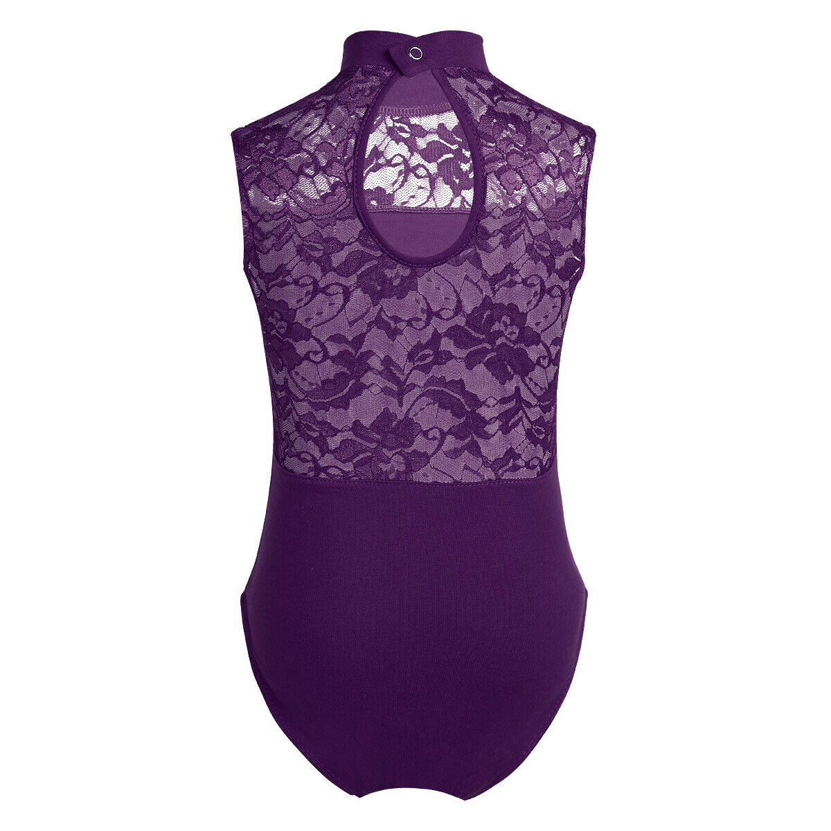 Pre-Owned Leotard iEFiEL Large Child Dark Purple Cotton Lace
