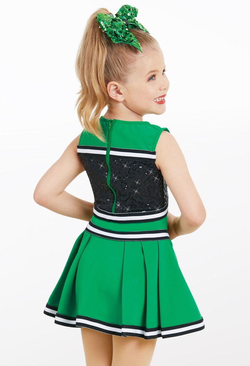 Pre-Owned Costume Weissman 11023 Large Child Red Dress Jazz Sequin Cheerleader