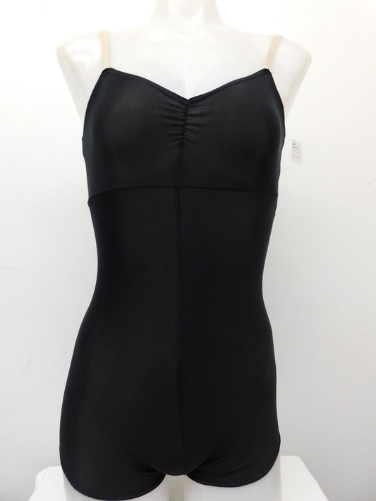 Pre-Owned Leotard Large Child Black Weissman 5145 Jazz Ballet Biketard