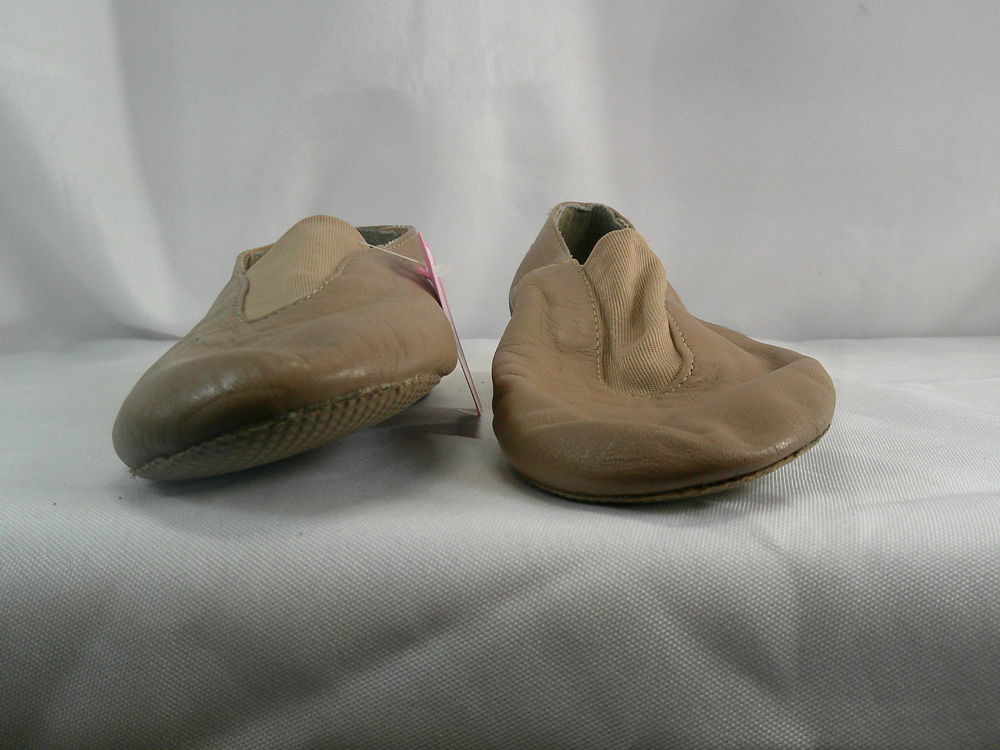 Pre-Owned Jazz Shoes Dancing Fair Big Kid 1M Top Elastic Leather Slip On