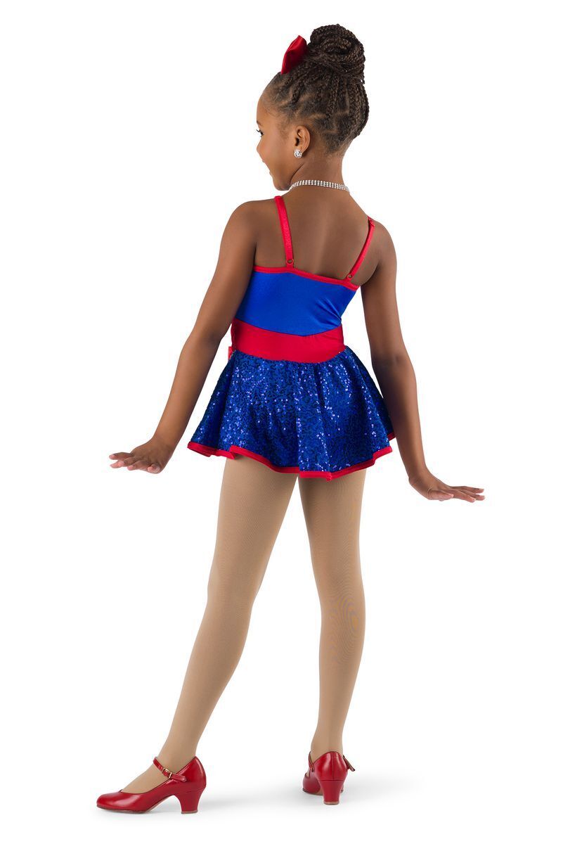 Pre-Owned Costume Gallery   Intermediate Child Blue Dress Tap Sequin
