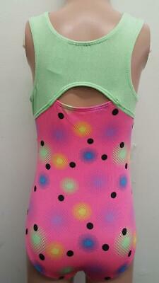 Pre-Owned Leotard Freestyle   Large Child Hot Pink  Gymnastics