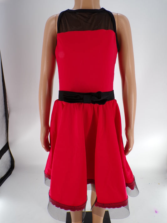 Pre-Owned Costume Curtain Call  P749 Medium Child Red  Jazz