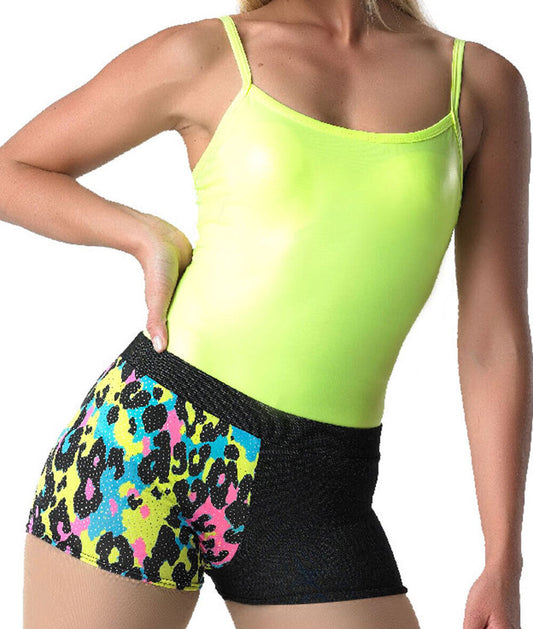 Pre-Owned Leotard Medium Child Noen Yellow A Wish Come True 16123 Jazz Ballet Cami Spandex