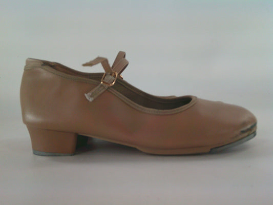 Pre-Owned Tap Shoes Dancing Fair Adult 5M Mary Jane Leather Buckle Student