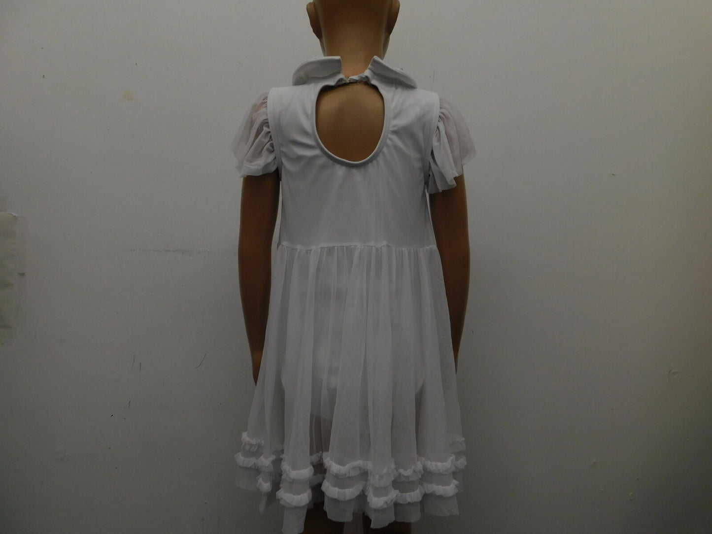 Pre-Owned Costume Weissman  11931 Medium Child White Purple  Lyrical Rhinestones