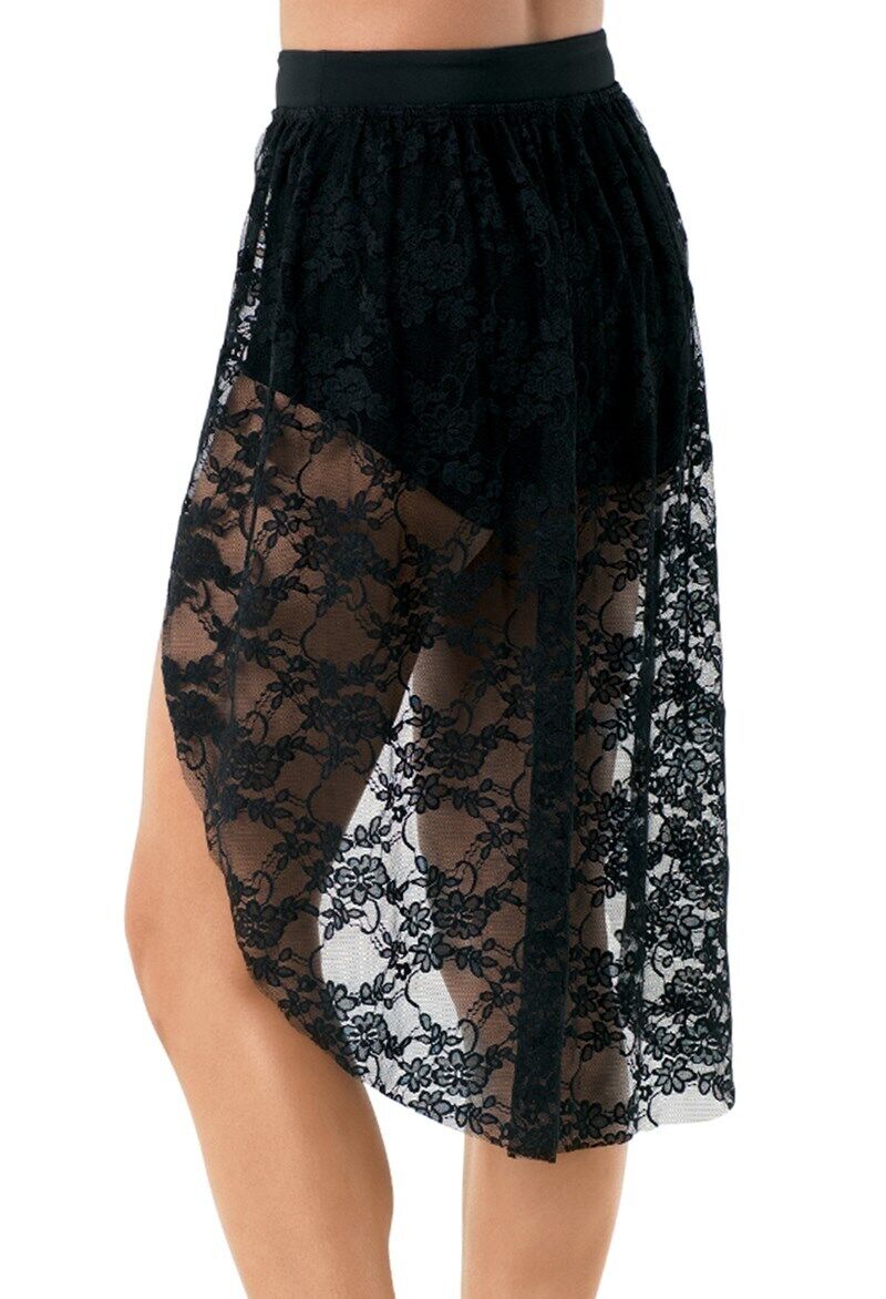 Pre-Owned Top Balera SL10162 Medium Adult Black Lace Skirt Contemporary Costume