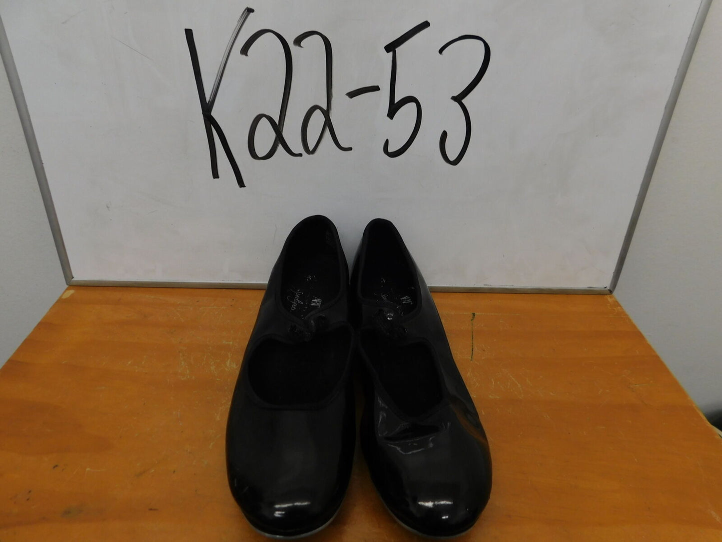 Pre-Owned Tap Shoes Dance Time Adult 5.5M Tyette Leather Elastic Student