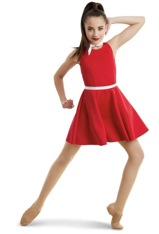 Pre-Owned Costume Weissman  10812 Large Child Red Dress Jazz