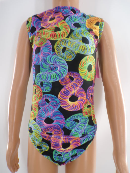 Pre-Owned Leotard Flip Flops   XS Adult Colorful  Gymnastics
