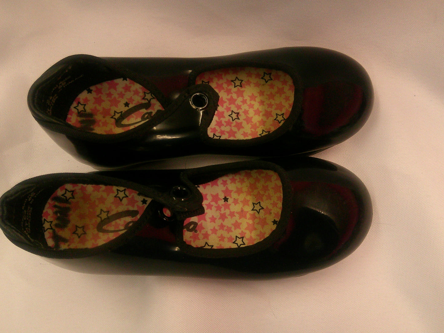 Pre-Owned Tap Shoes Capezio Toddler 9M Tyette Man Made Elastic Student