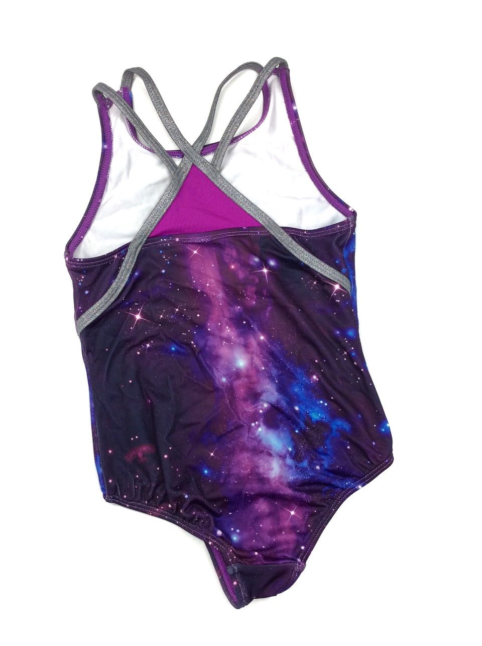 Pre-Owned Gymnastics Leotard More Than Magic XS Child 4-5 Purple Acro Tumbling