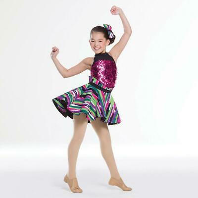 Pre-Owned Costume Revolution  RC17100 Medium Child Pink Dress Jazz Sequin