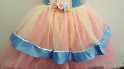 Pre-Owned Costume Large Child Blue Curtain Call E1882 Ballet Pointe YAGP Tutu Sequin