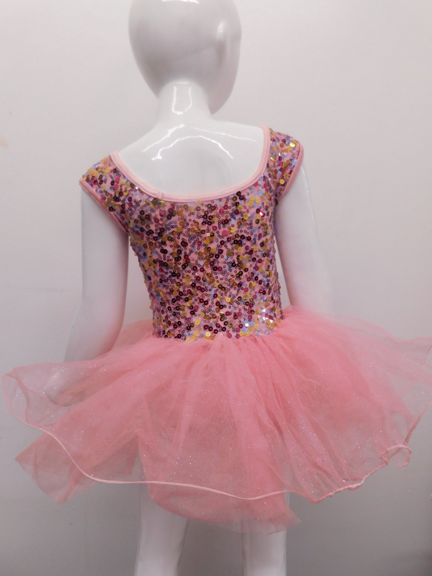 Pre-Owned Costume Weissman  9013 Small Child Pink Dress Ballet Sequin