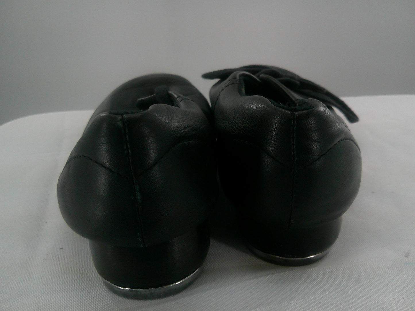 Pre-Owned Tap Shoes Capezio Big Kid 4.5M Oxford Leather Lace Up Split Sole