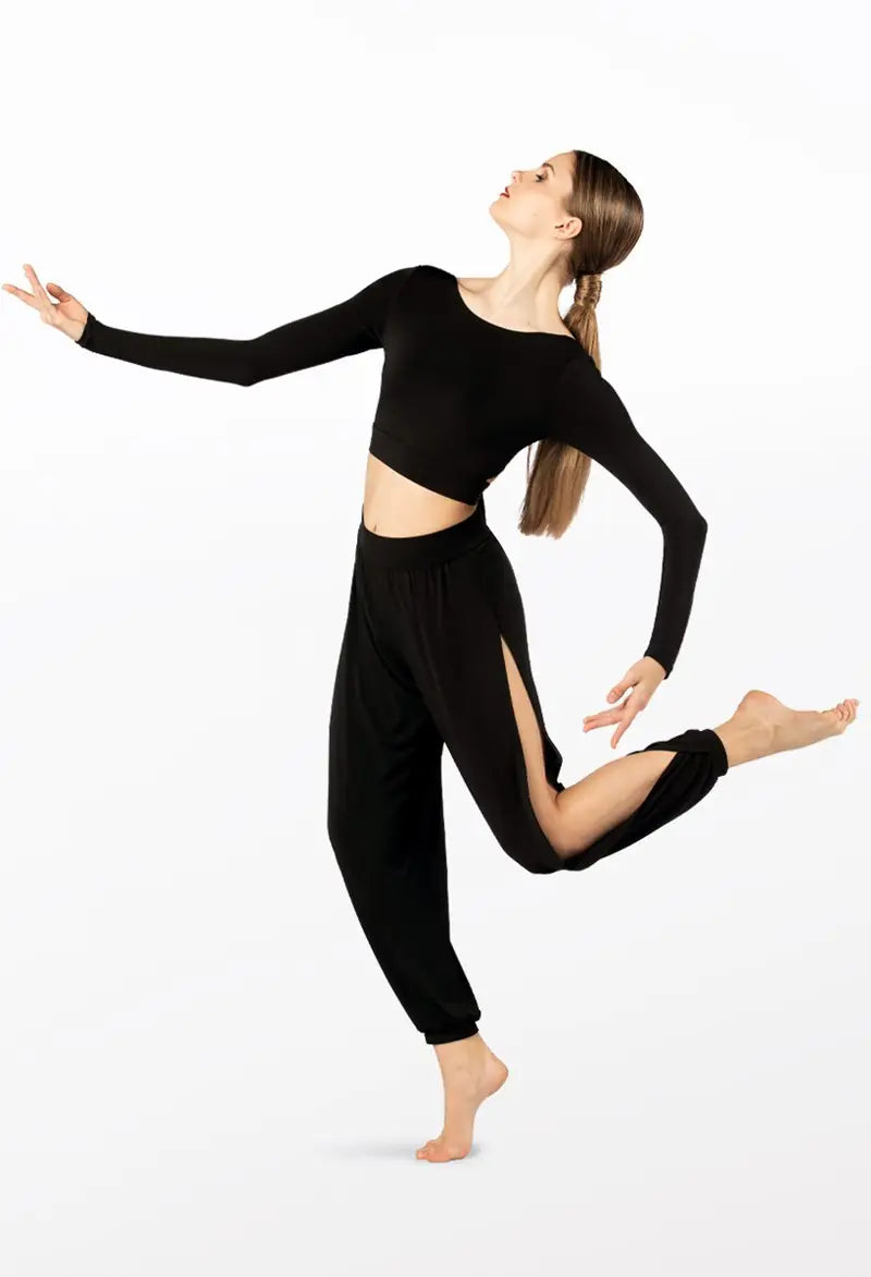 Pre-Owned Open Leg Pants Balera MJ12237 Medium Child Jazz Contemporary Modern