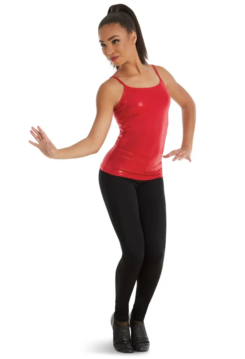 Pre-Owned Camisole Top Large Adult Balera Red Metallic Jazz Tap