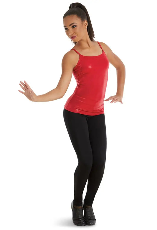 Pre-Owned Camisole Top Large Adult Balera Red Metallic Jazz Tap