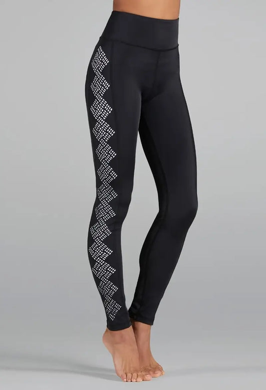 Pre-Owned Leggings Balera MT11591 Small Adult Black Side Cut outs