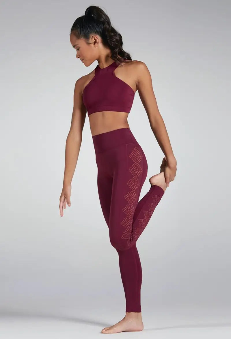 Pre-Owned Leggings Balera MT11591 Small Adult Black Side Cut outs