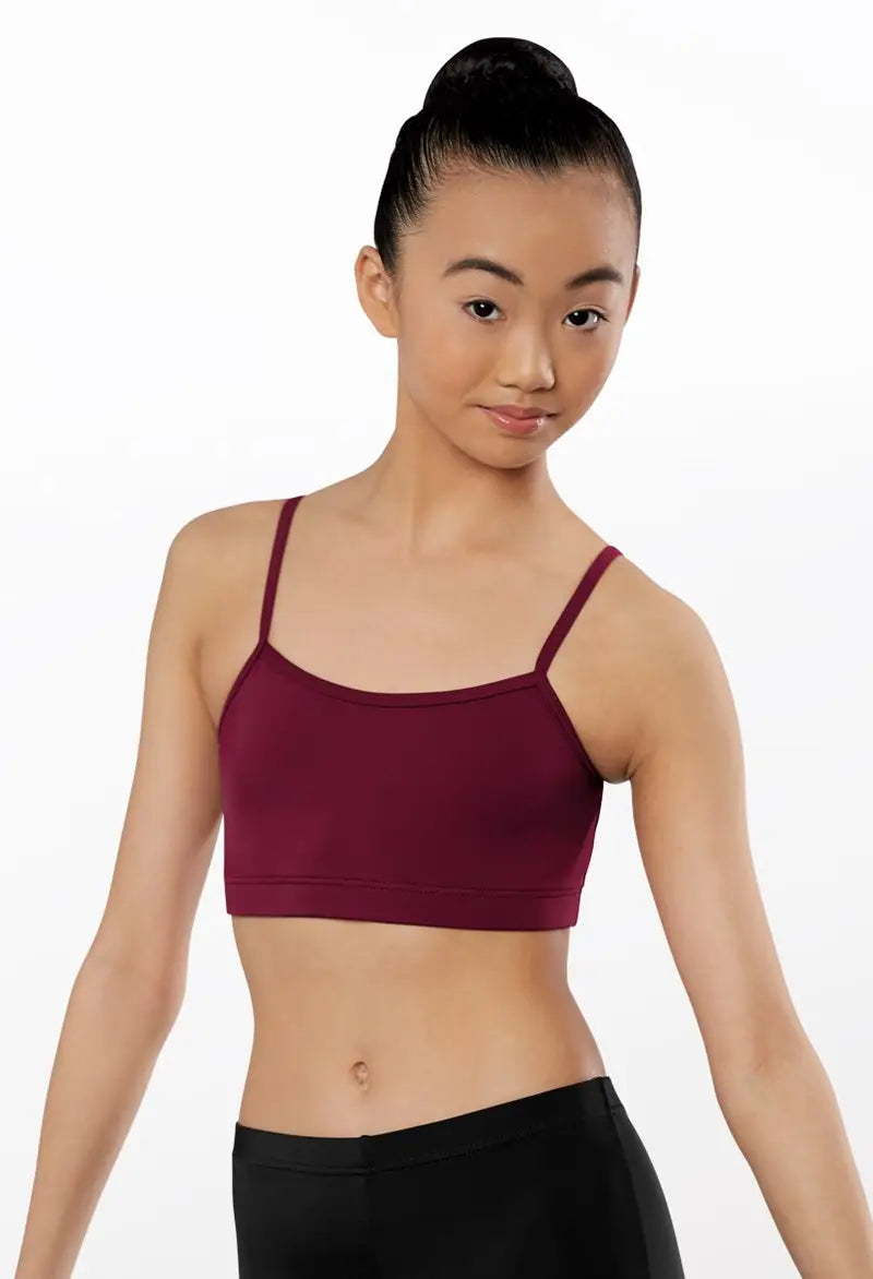 Pre-Owned Sports Bra Small Adult Burgendy Balera MT3477 Crop Top