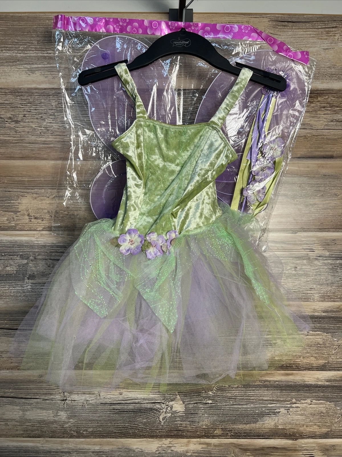 Pre-Owned Costume Small Child Green Revolution RC20915 Jazz Tap Fairy Velvet Glitter Tutu