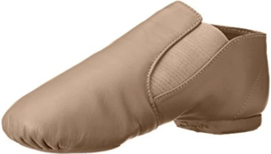 New Jazz Shoes Capezio CG05C Child Tan Black Split Sole Stretch Slip On