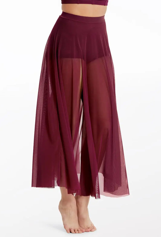 Pre-Owned Skirt Balera S7823  Small Adult Burgundy Long High Waist Skirt Contemporary Costume
