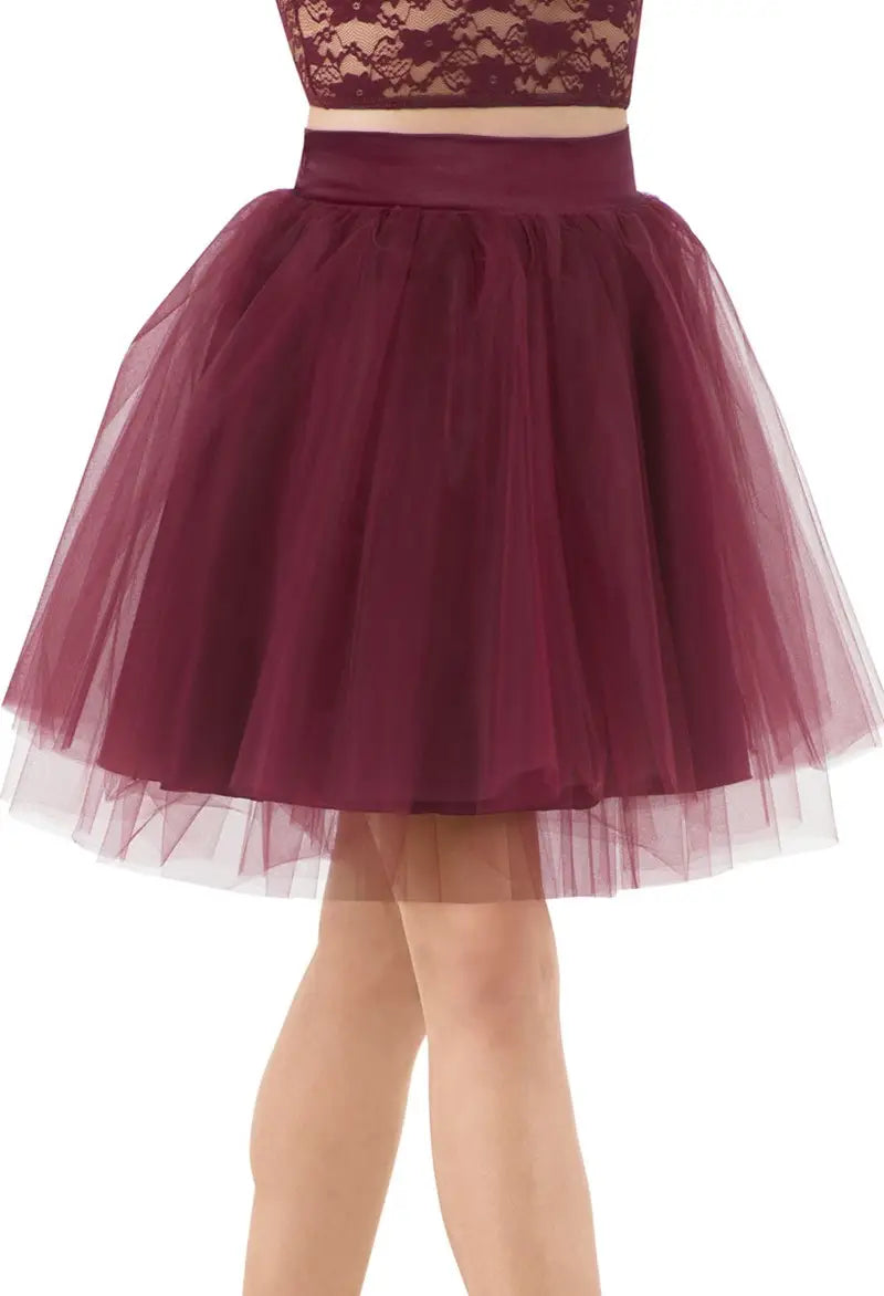 Pre-Owned Costume Tutu Balera S8169 Medium Adult Burgundy High Waist Ballet Contemporary